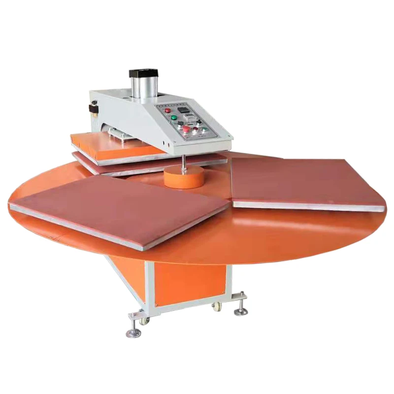 DSMC Carousel pneumatic automatic 4 station heat press transfer machine sublimation in Guangzhou