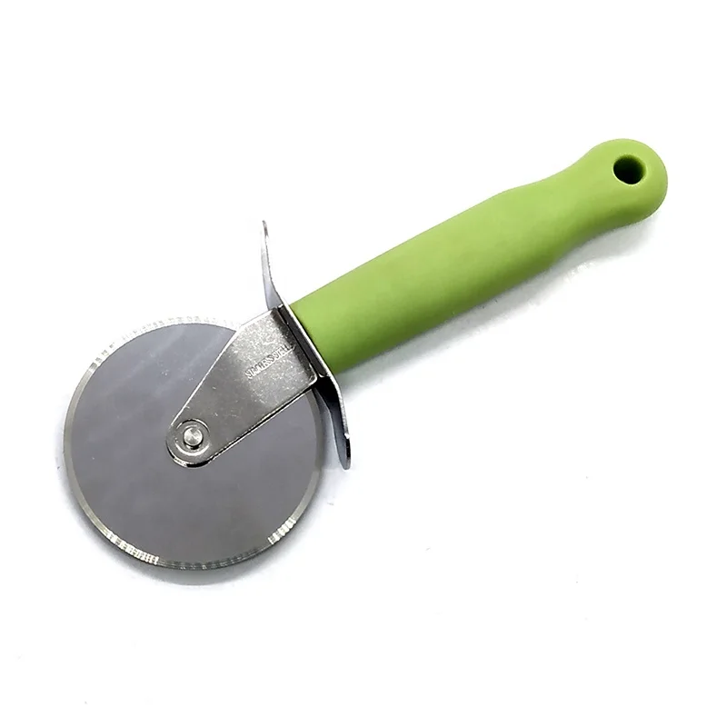Лезвие из нержавеющей стали для резки пиццы кухонное колесо с пластиковой ручкой