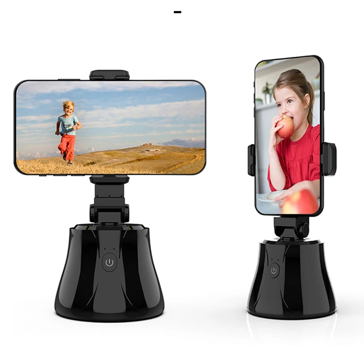 Amazon Best selling auto face tracking 360 degree rotation smart mobile phone holder B6 for selfie live broadcast