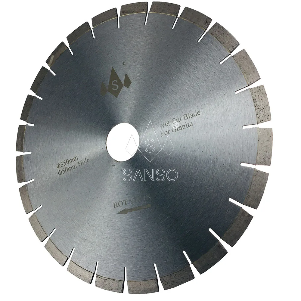Professional 350mm Silent Core High Frequency Slivered Welding diamond cutting disc marble