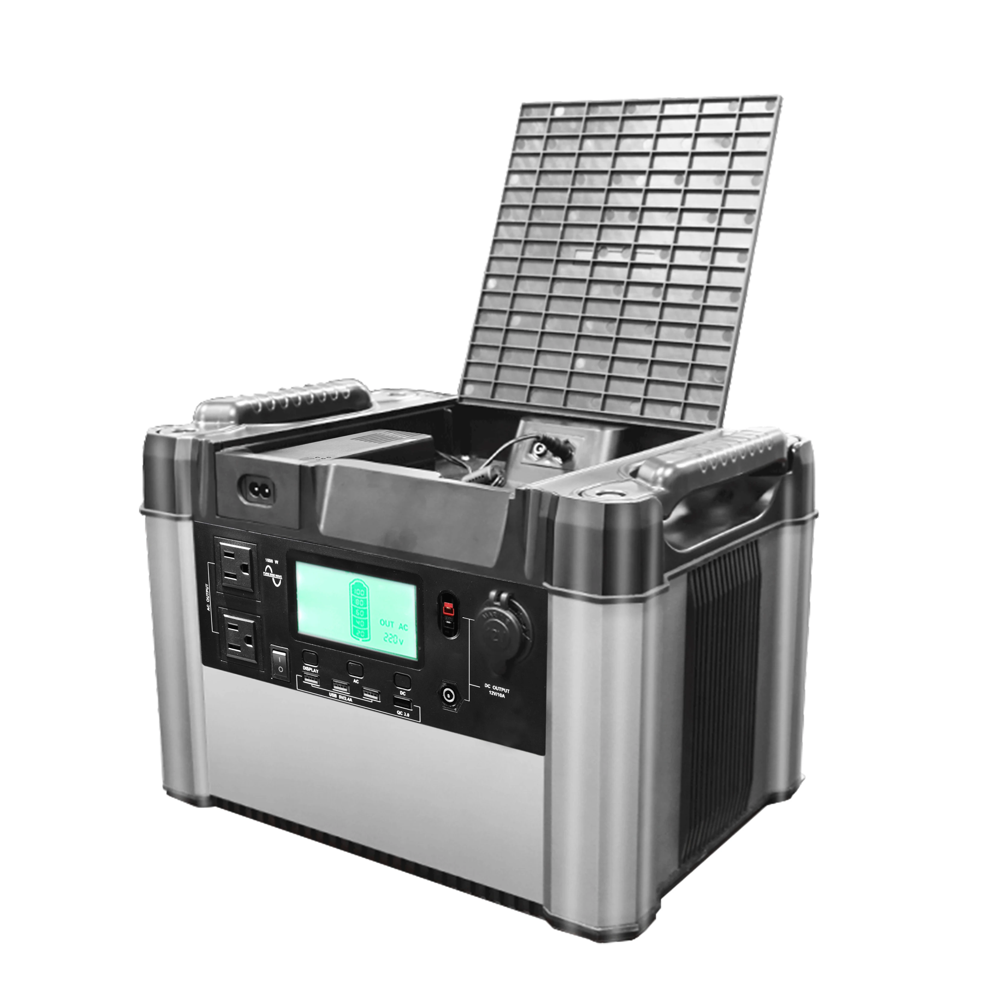 
New release 1000W portable power station 1100Wh USB Solar portable power station for home application 