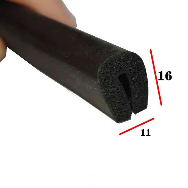 Automotive extruded EPDM dense sponge foam rubber seals