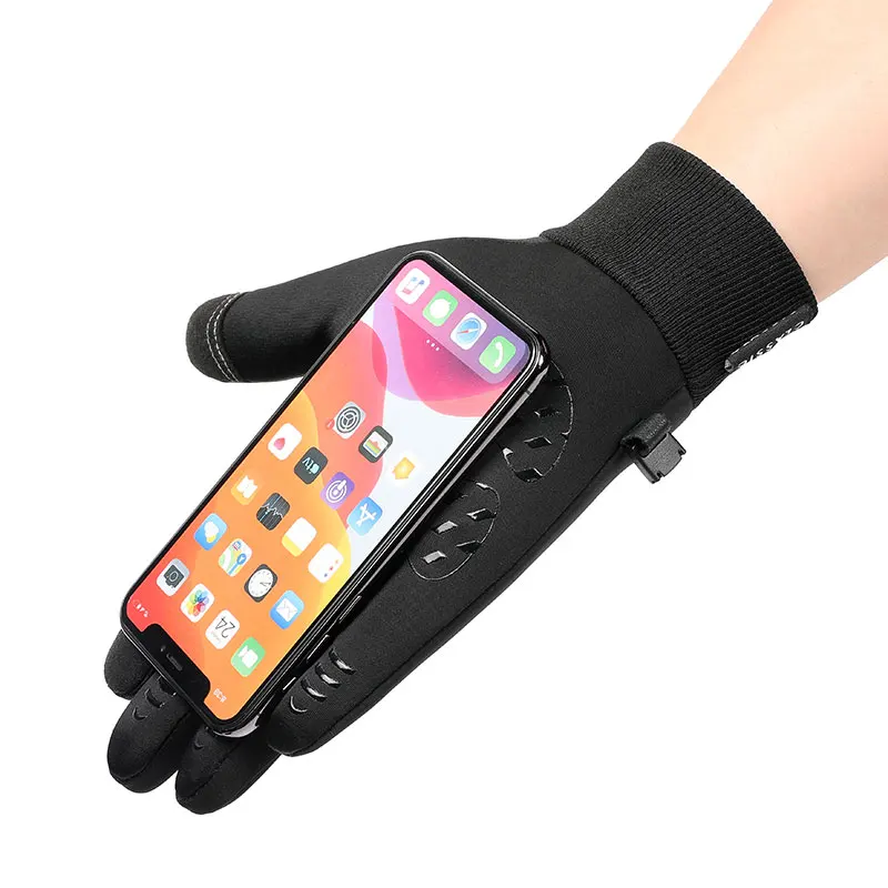  FLYFIT Custom Touch Screen Sports Waterproof Cycling Bicycle Gloves Full Finger for MTB Bike