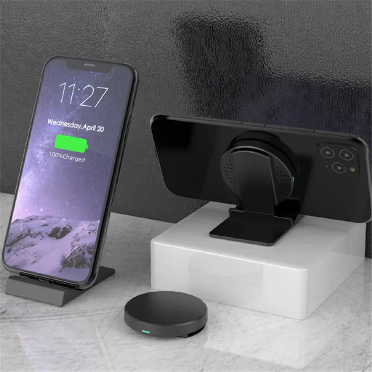 New Arrival Portable Desk 15w Wireless Charger Stand For Mobile Phone