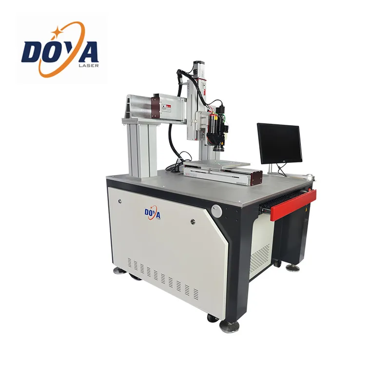 1 кВт 5 2 Sis tem de monitorizare Raycus CCD Sudoare cu platforma automata 3 axe 4 Masina sudat laser fib
