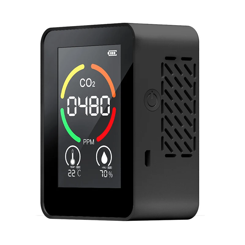 Portable Handheld Carbon Dioxide CO2 Detector Indoor Outdoor Gas Concentration Air Tester Air Quality Analyzer CO2 Meter Monitor