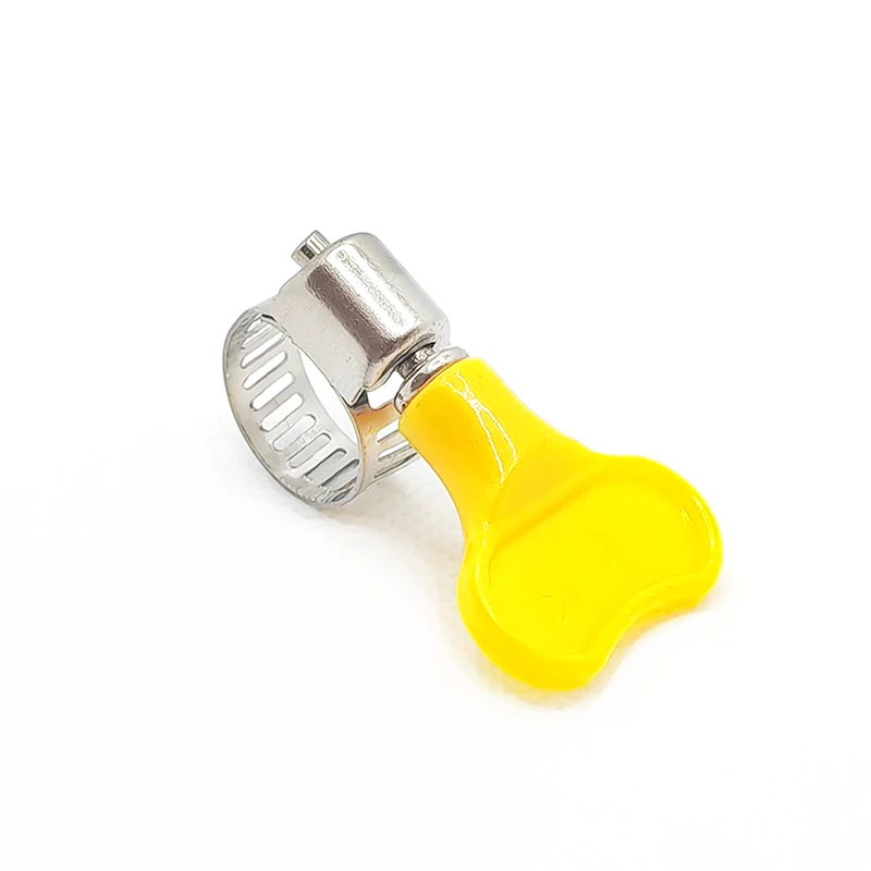 10-16mm stainless steel American type hose clamp with plastic butterfly