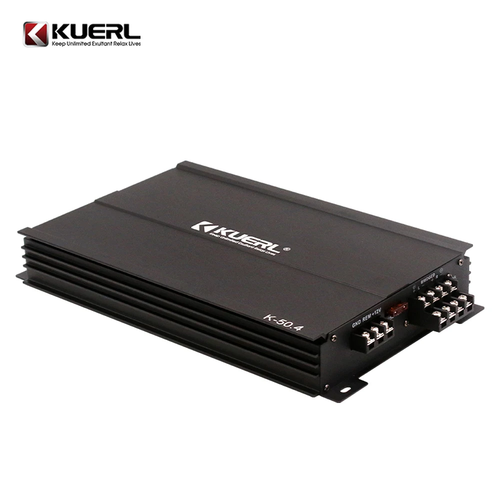 New best-selling car amplifier  RMS 4*50W 12V 4 channel high power professional car subwoofer amplifier
