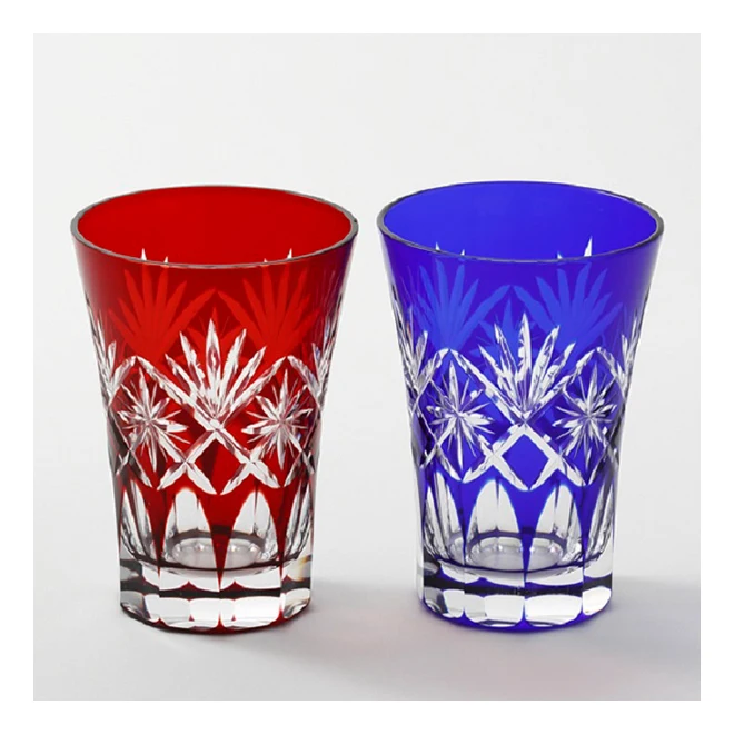 KIMOTO GLASS TOKYO hand made Japanese wine packaging glass tumblers