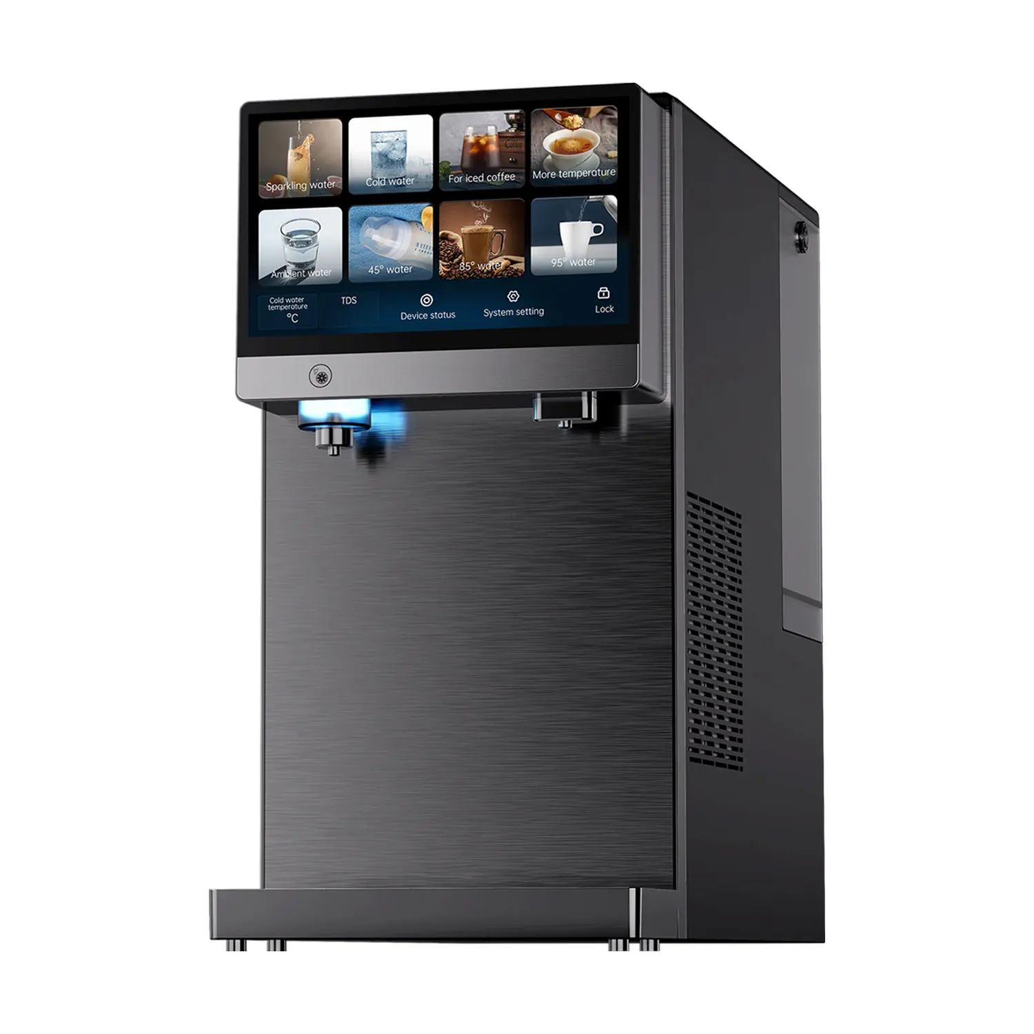 Private Label Black Cooling Sparkling Water And Soda Maker, Home-Made Instant Hot Water Purifier Dispenser