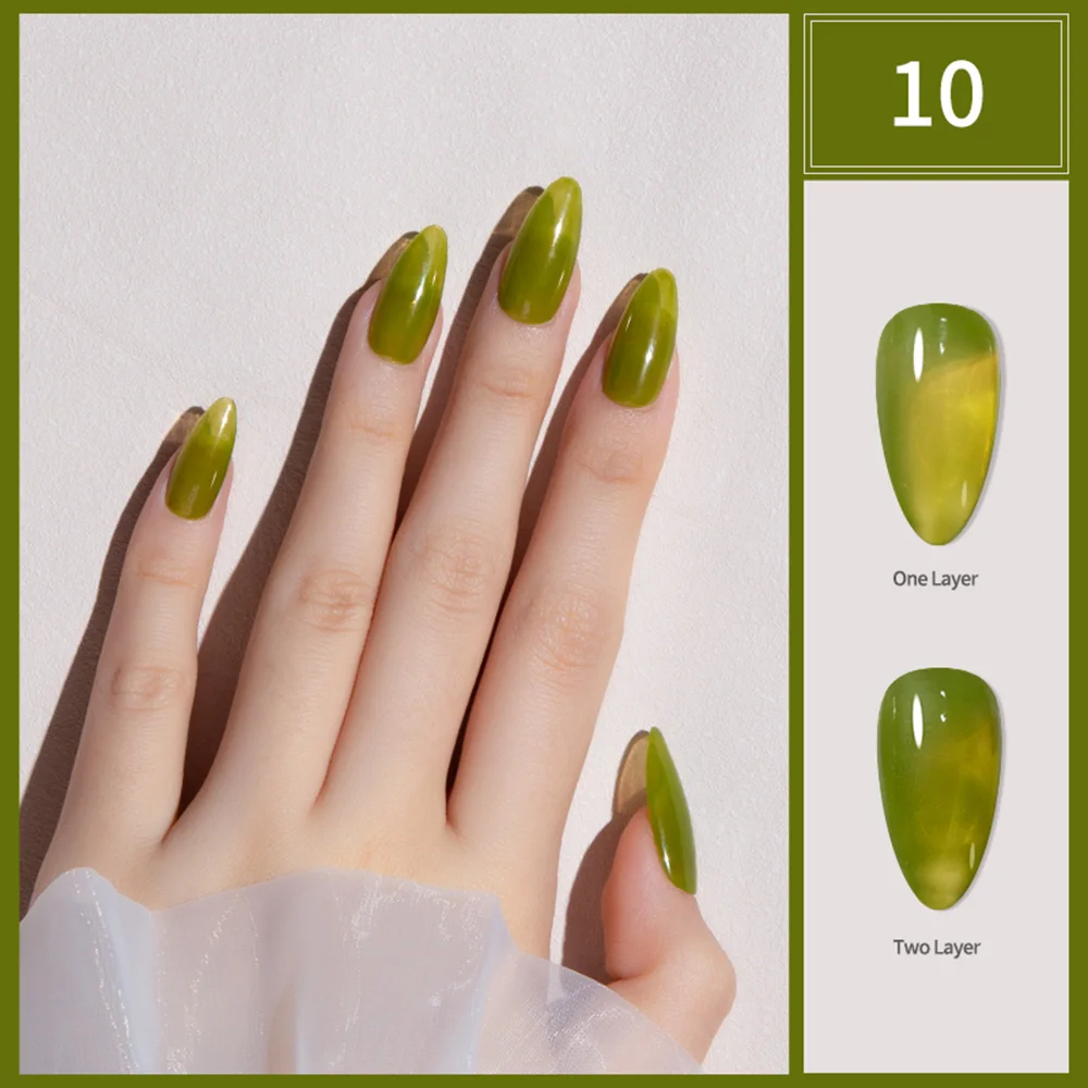 BOZLIN Hema Free 15ml 30 Colors Semi Transparent Nude Jelly Soak Off UV Nail Varnish Gel Nail Polish