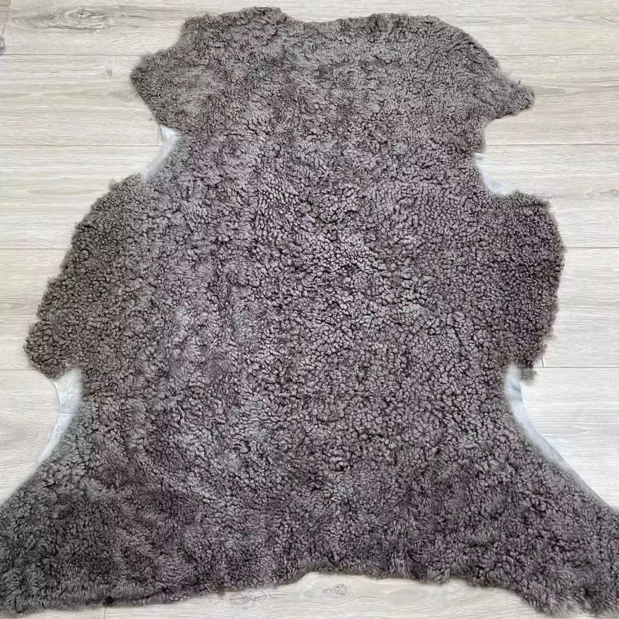 Прочные двухцветные кудрявые волосы из овчины для дивана