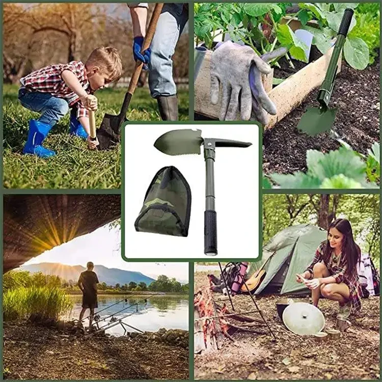 Folding Mini Garden Camping Shovels Outdoor Survival Pocket Tools Multifunctional Shovel
