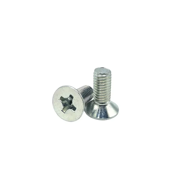 
Factory direct high-quality metal cross recessed countersunk head screws international size 