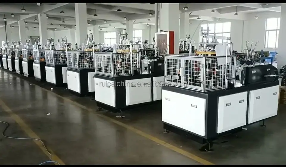 OC-60AF RUICAI Latest Mini Automatic Cartoon Coffee Paper Cup Making Machines Low Price Production Have Good Service