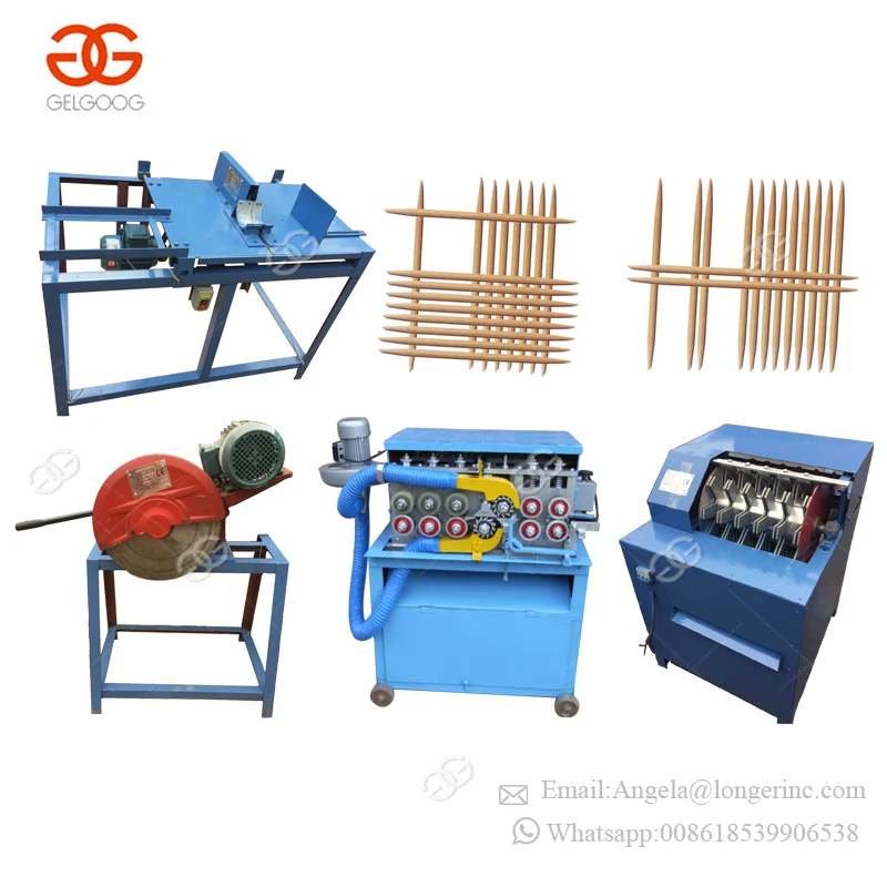 Wooden toothpick making machine / Bamboo toothpick production line / Toothpick making line