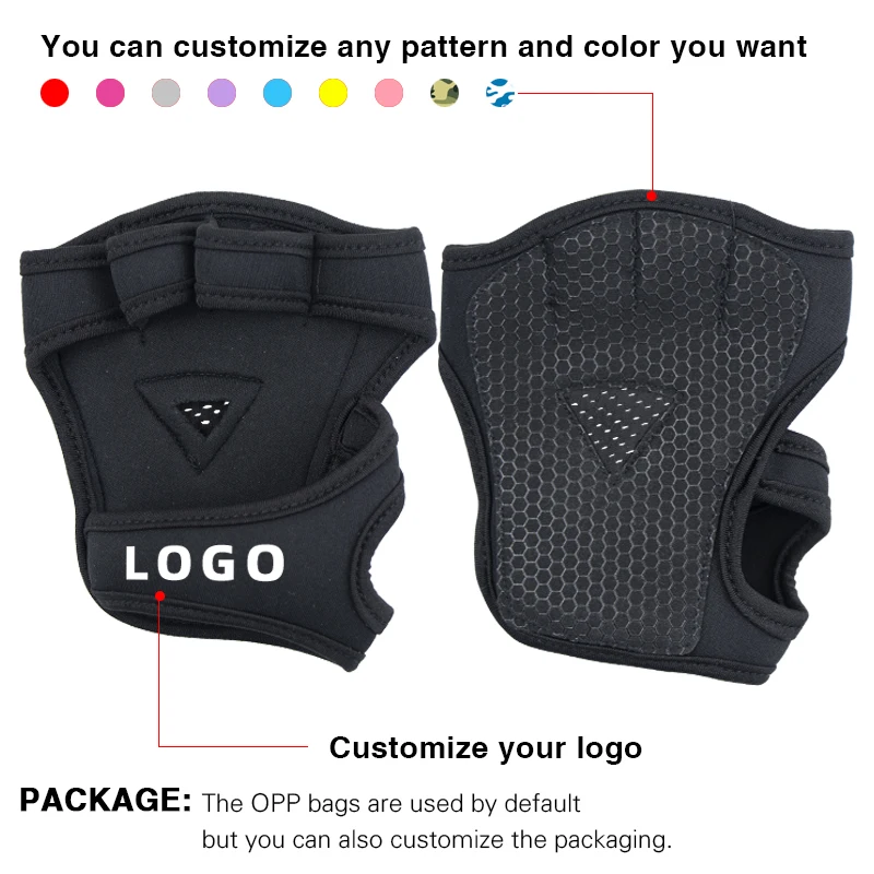 Изготовленным на заказ логосом цвет дешёвое чёрное вентилируемые лучшее упражнение Перчатки для фитнеса тренажерный зал