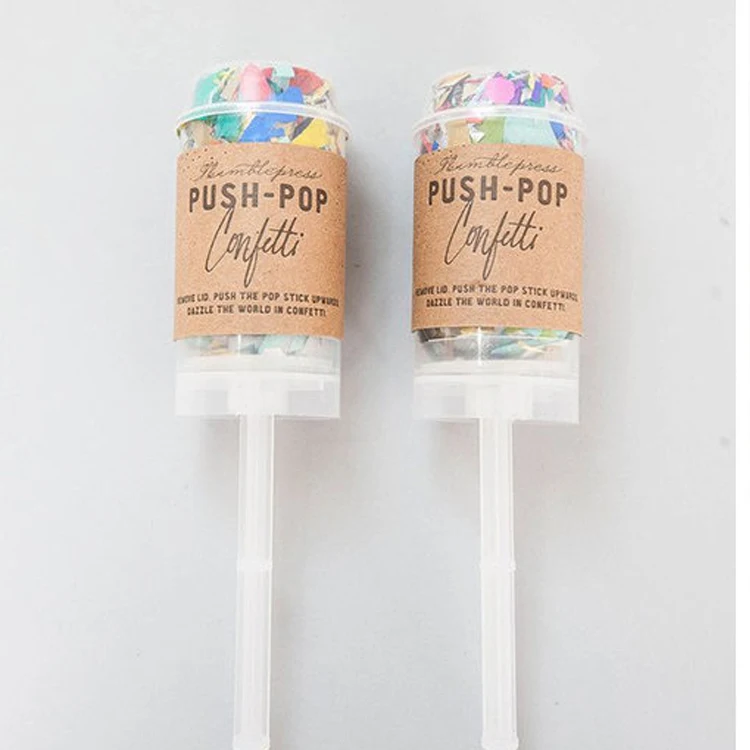 Поо Конфетти Для вечеринки пуш-поп конфетти для свадьбы