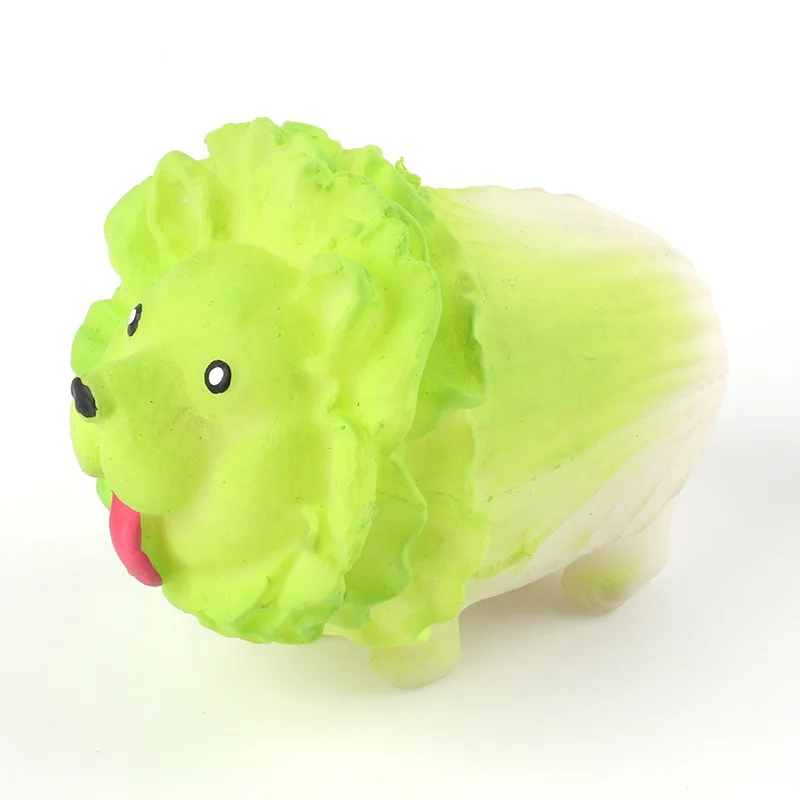 Wholesale TPR Japan Vegetable dog Stress relief Squeeze toy for gifts Cabbage Dog Fidget Sensory Toy for Kids And Adults
