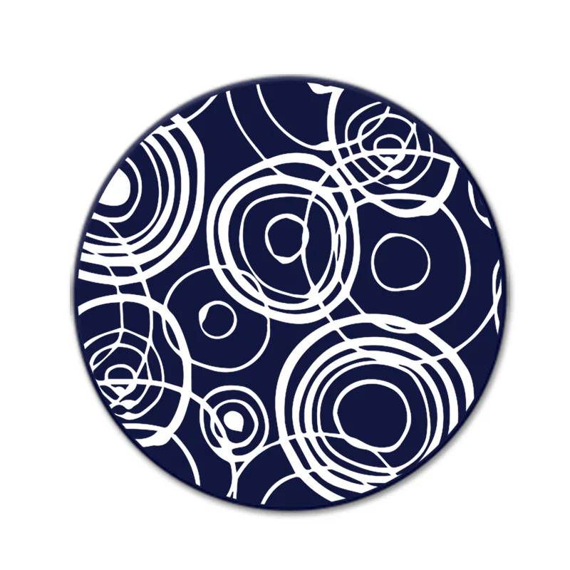 Creative 10cm Silicone Coaster Round Soft Rubber Anti-skid Heat Insulation Pad