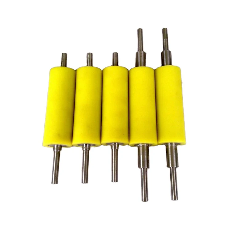 Plastic Material Conveyor Food Printing Machine Pu  Polyurethane Coating 10 Poly Rubber Roller