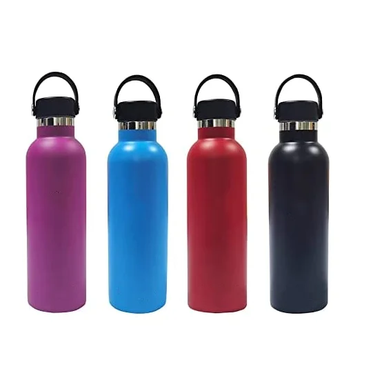 Eco-Friendly Double Wall Custom Logo Bottle Water standard Mouth Vacuum Insulated Drink Sport Stainless Steel Water Bottle