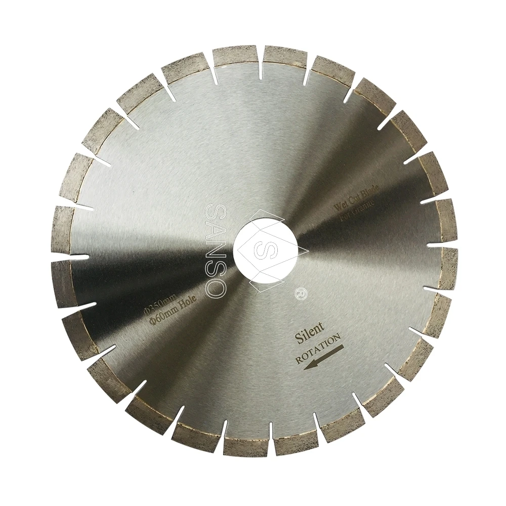 SANSO D350mm High Frequency Welding Wet Cutting Diamond Cutting Blade Circular Saw Blades for Granite