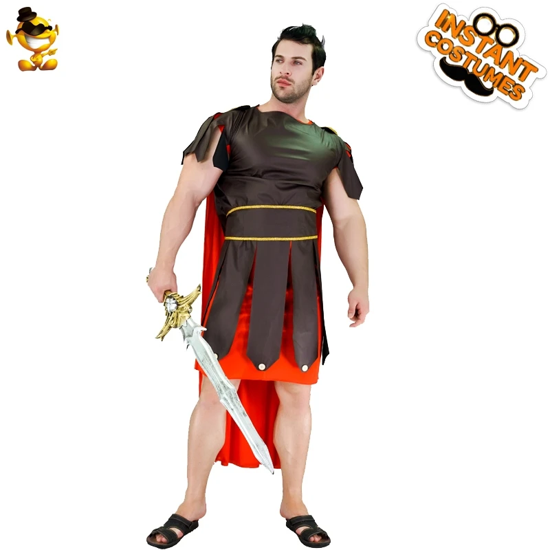 Roman Gladiator Centurion  Costumes Halloween Party Cosplay Warrior Costume For Men