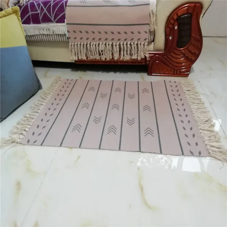 classical American style modern Kilim new design Printing tapis cotton washable moroccan Nordic carpet