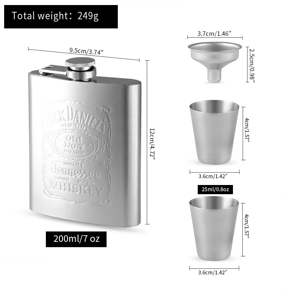 
Wholesale 20oz custom stainless steel wrapped with laser engraving logo quality hip flasks for men 