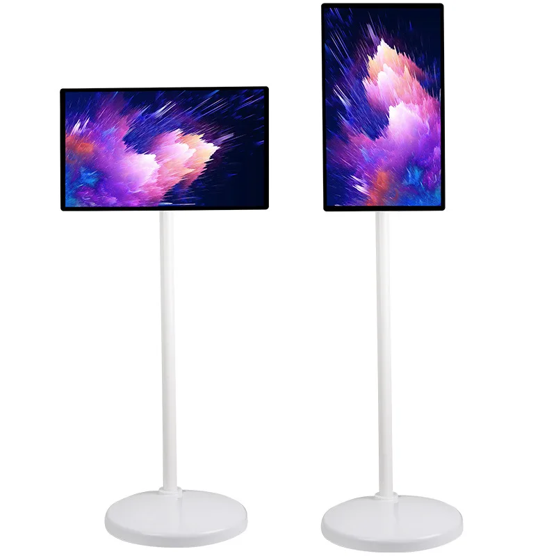 21.5 Inch Portable Android Smart Display TV Floor Standing Indoor Menu Board with USB Interface Digital Signage Displays