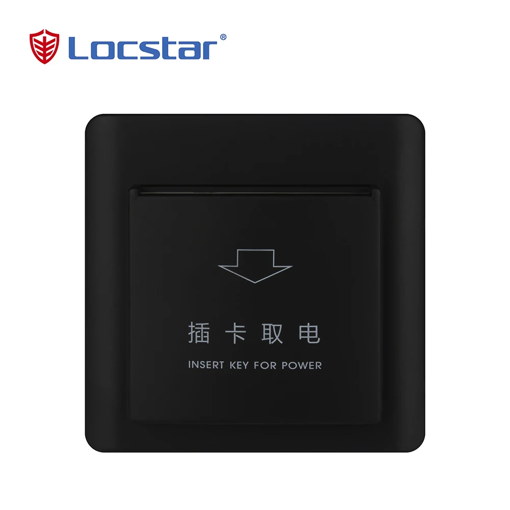 Smart Mifare Power Rfid Key Card Energy Hotel Energy Saving Switch Hotel Room White with Silk Print 110V--220V KS-C-301Q Locstar