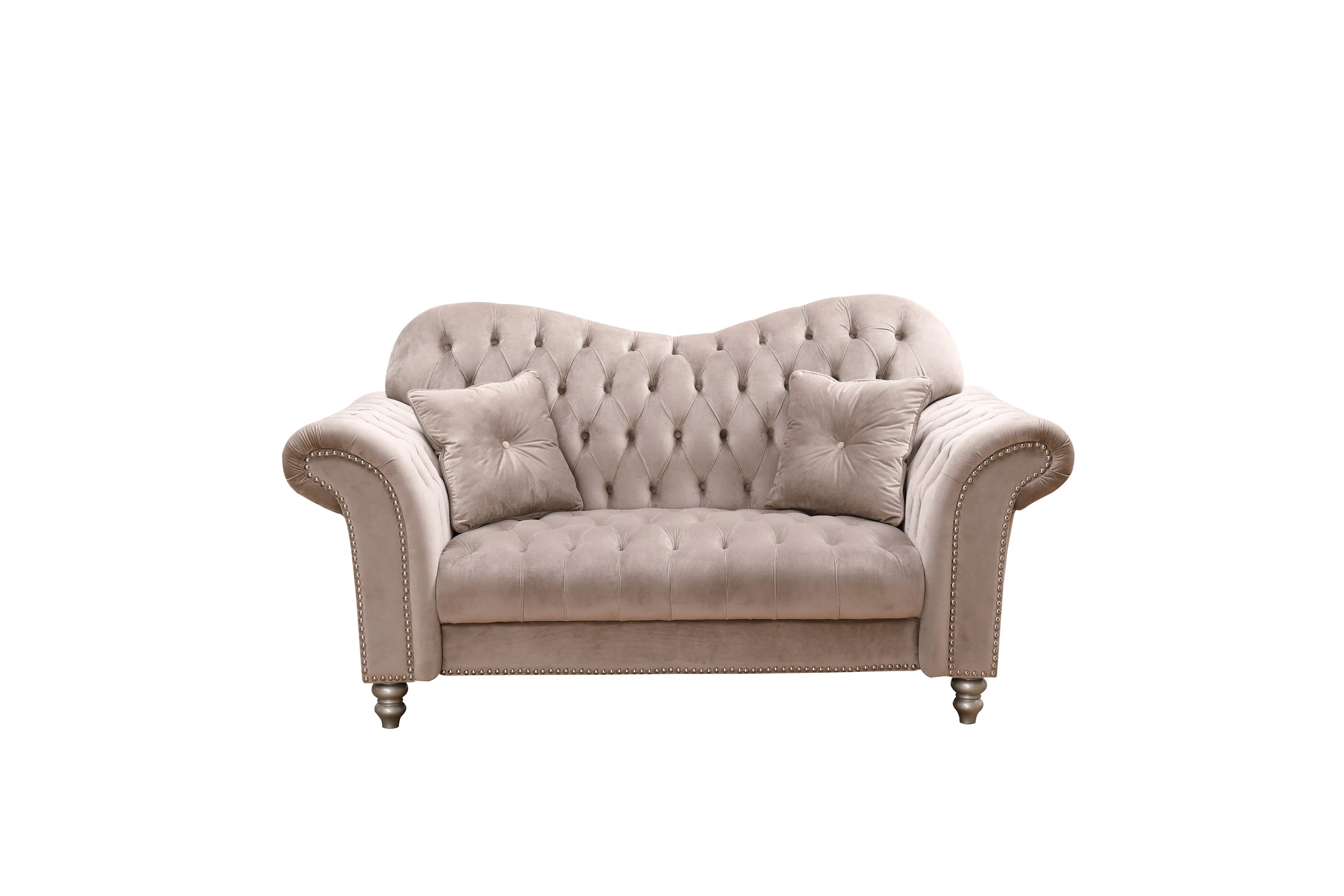 Оптовая продажа 2021 мебель высокого качества серый бархатный диван chesterfield диваны для