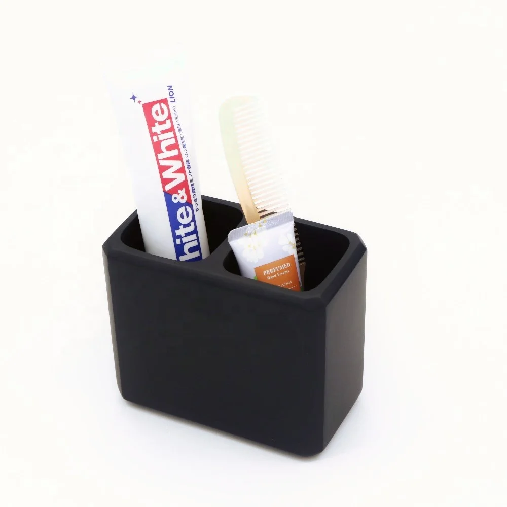 8 Pcs Matt Black Resin Bathroom Hardware Accessories Set Factory Direct Supply for 5-Star Hotels and Home Use