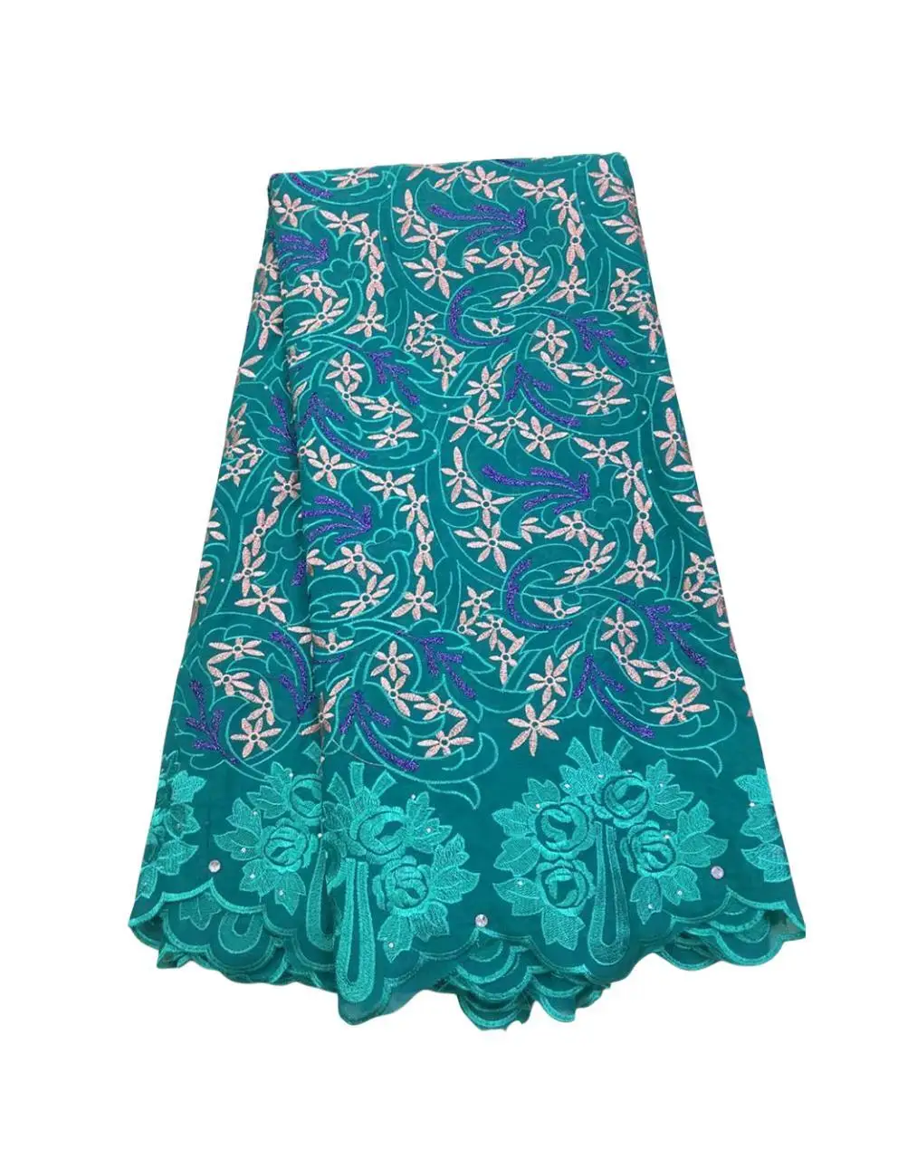 on sale Clearing big discount high quality african Embroidered lace fabrics swiss voile lace fabric