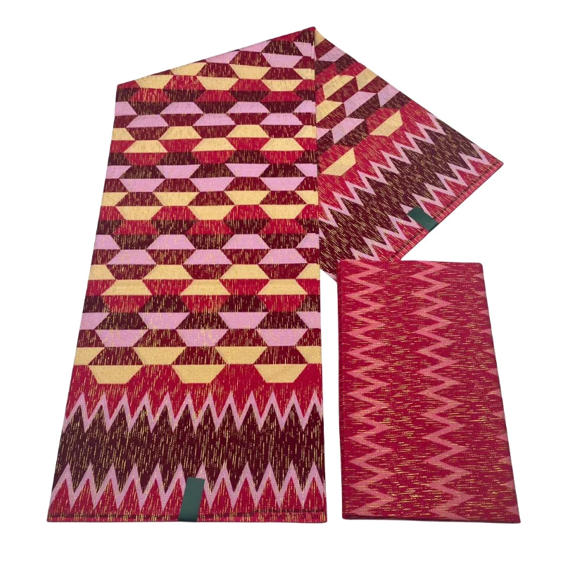 100% cotton block prints Africa wax fabric  Ankara wax prints gold kente fabric