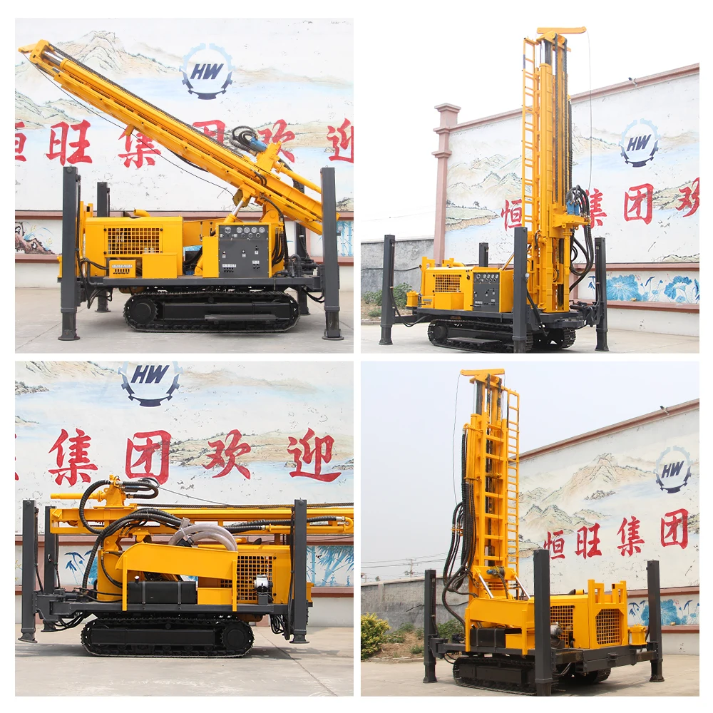 Hot Selling 320 Meter Multifunction Mine Drilling Rig Rotary Borehole Water Well Drilling Rig Machine