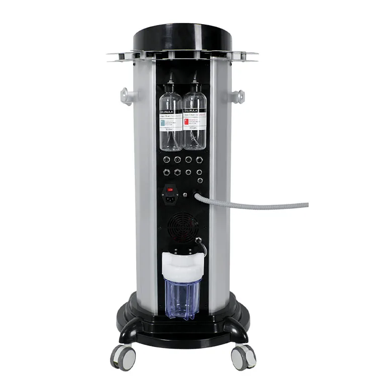 2024 Factory price spa salon metal handles with plastic chassis hydra jet peeling facial aqua facial oxygen beauty machine