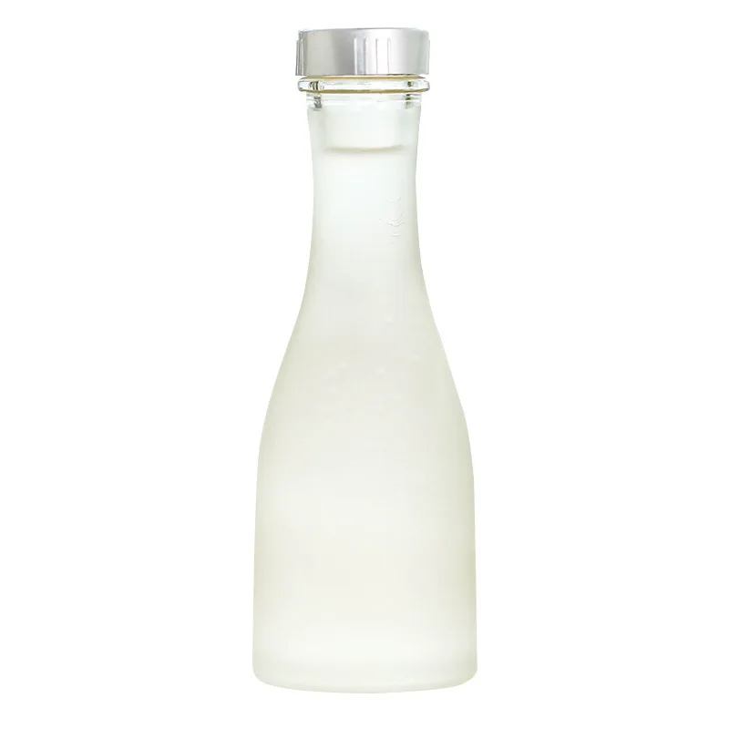 Hot selling 200ml 250ml 350ml 375ml beverage vodka whiskey gin glass bottle milk coffee juice transparent glass bottle with cork