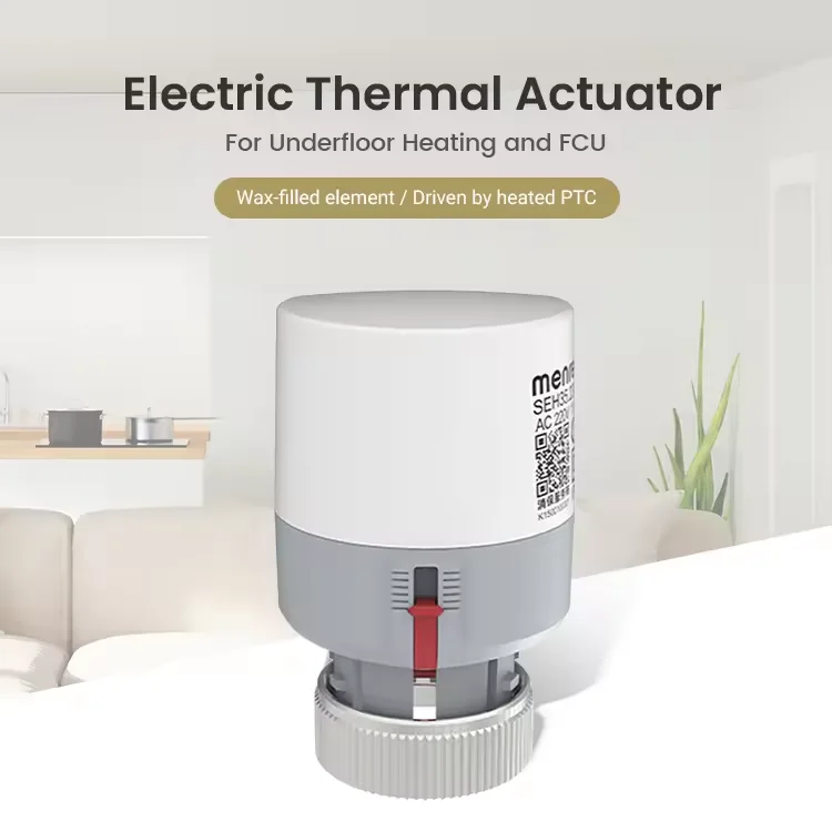 HVAC Applications Underfloor Heating Thermal Actuator Precision Temperature Control