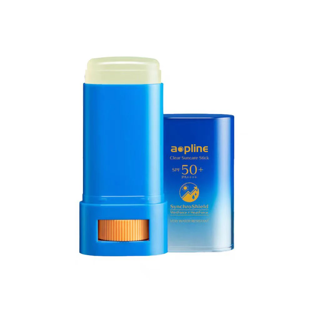 Private label board spectrum water resistant invisible clear SPF 50 solid sunscreen stick