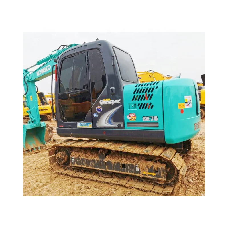 90% new less working hours 7.5tons mini cheap price kobelco sk75 excavator