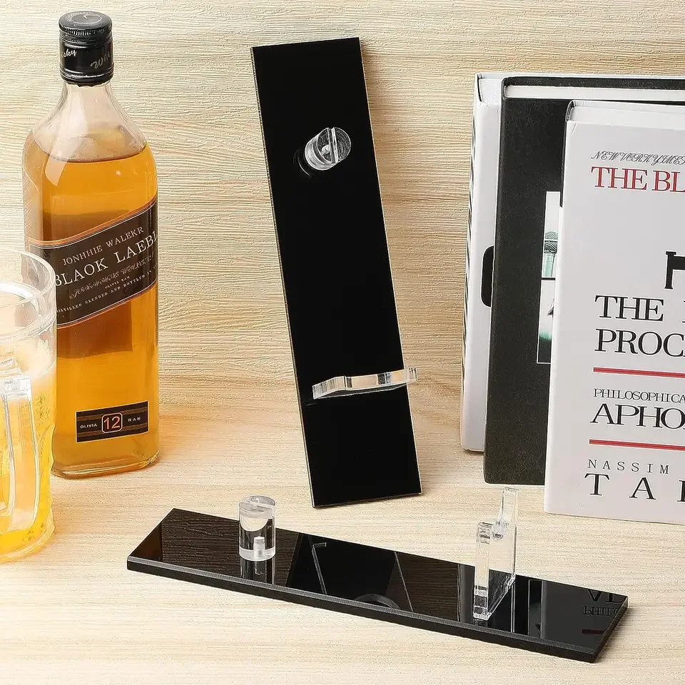 Acrylic Knife Display Stand Fixed Blade Knife Collection Display Stand Holder for Single Knife Rustic Cabin