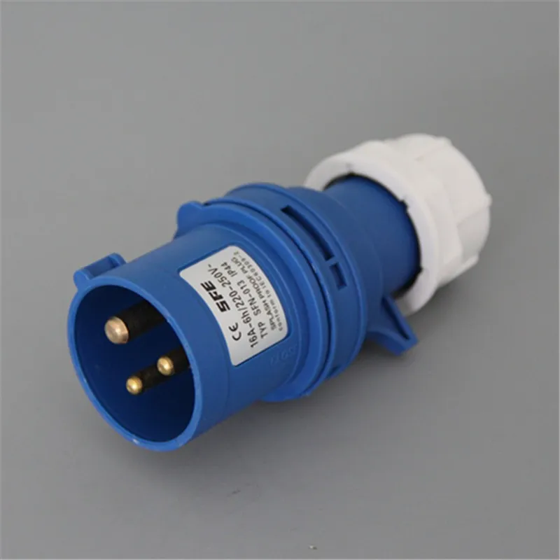 quick fit 16A 240V 3pin IP44 waterproof male plugs SFN-013 SFE brand CE Rohs certificated