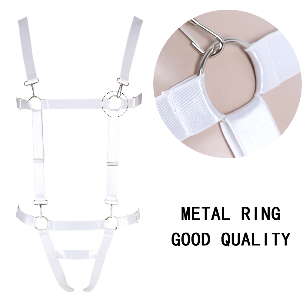 Erotic Wear Mens Elastic Chest Muscle Harness Belt Fancy Club Party Costume harness Mens Sexy Double Shoulder Straps