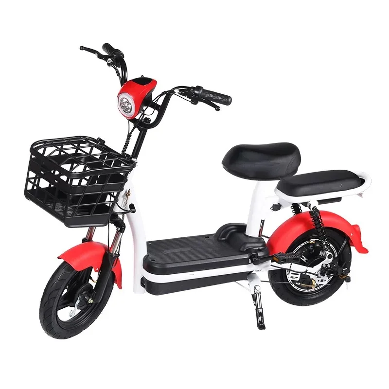 2024 New Adult Electric 2-Wheel E-Bikes Smart Digital 350W Battery Power 48v City Bicycle with Two Seats Good Price