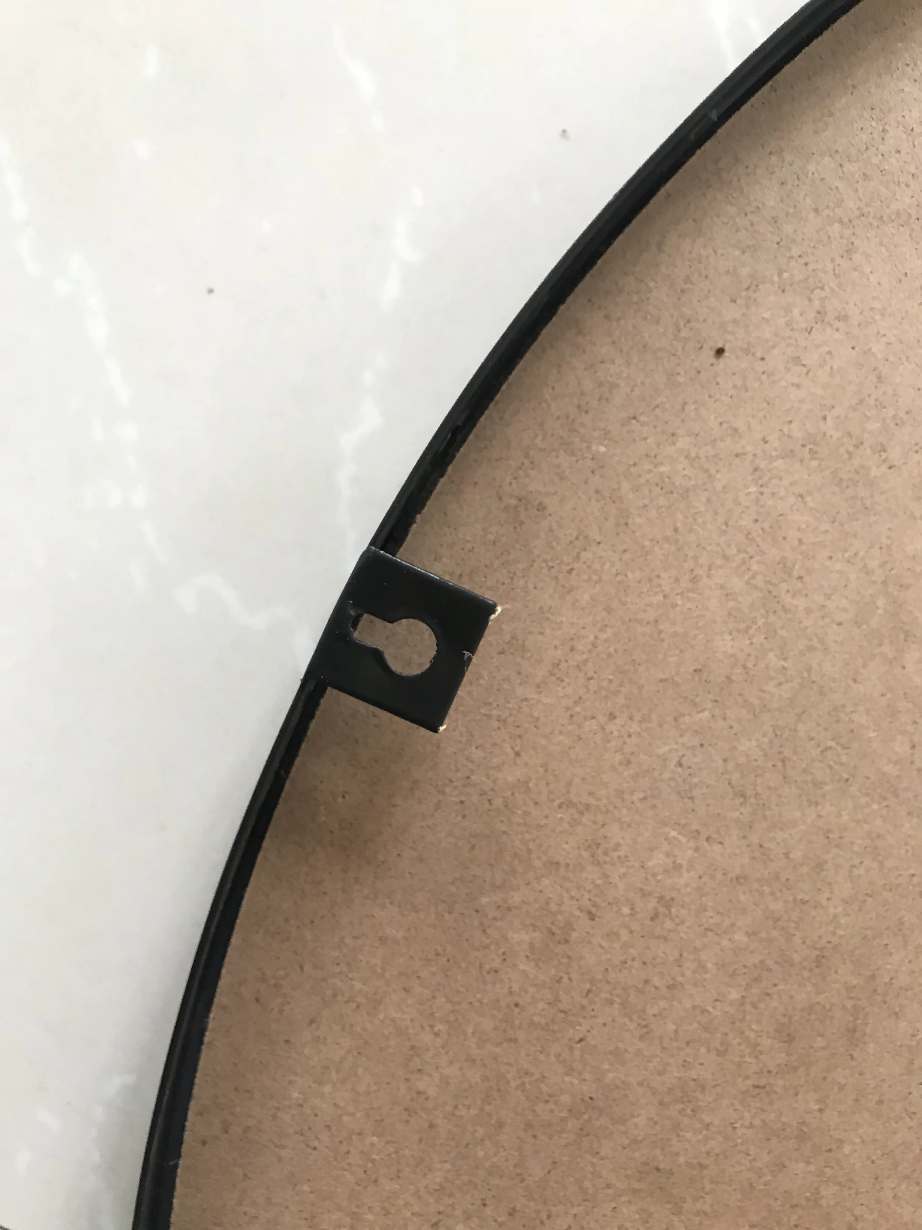 Modern Luxury Hotel Bathroom livingroom 50 60 70 80cm decorative black Metal Frame Round Wall Mirror
