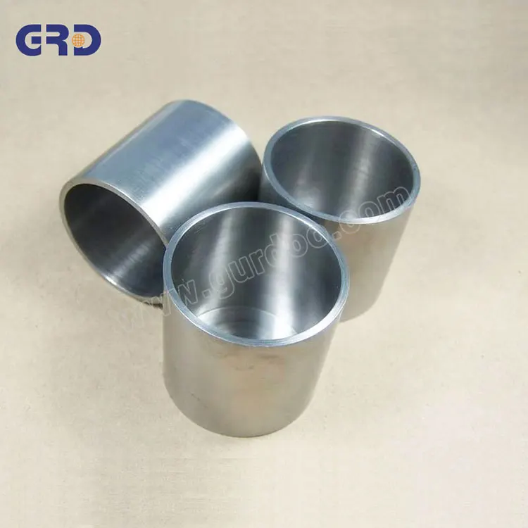 99.98% W tungsten molybdenum crucibles for high temperature furnace