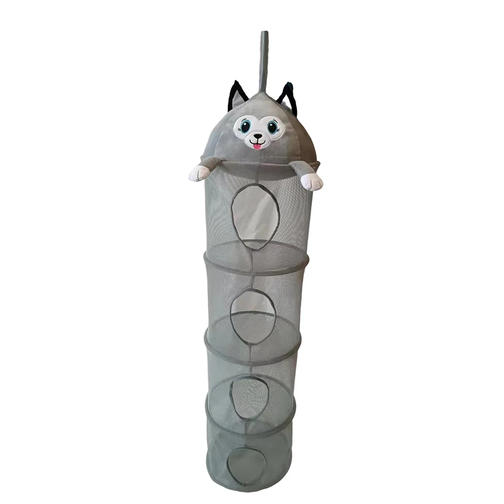Hot Selling Light And Handy Lovely Burly Hemming Process Round Storage Bag Mesh Hanging Organizer Bags