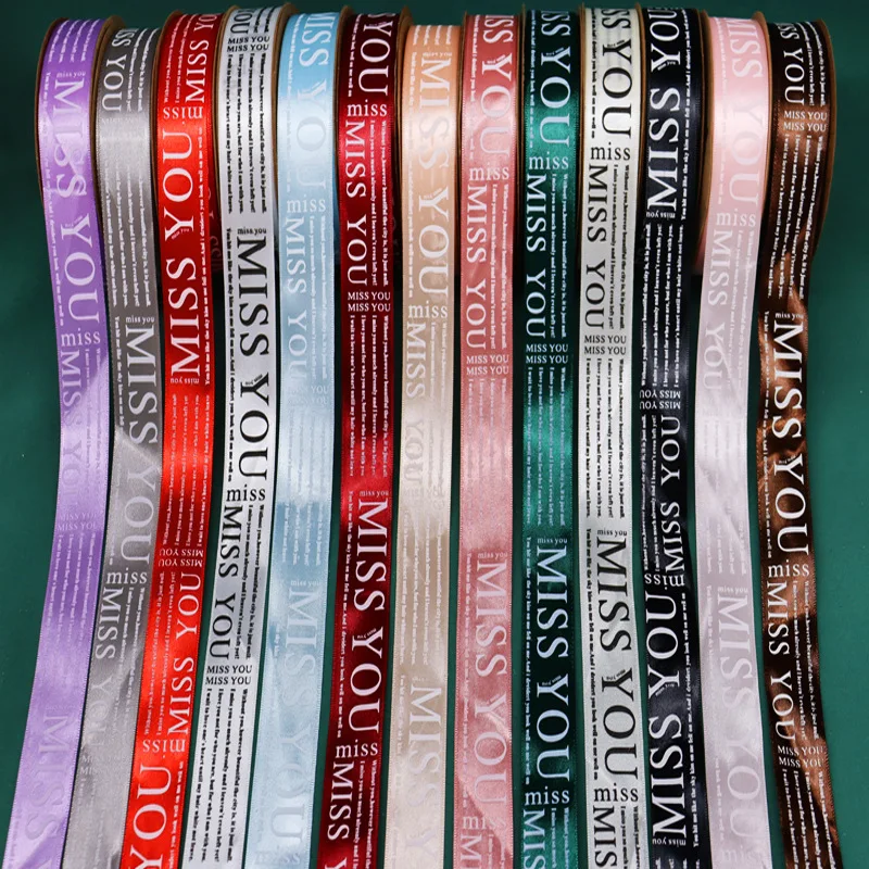 1.5inch 38mm China Supplier Wholesale custom ribbon with logo Polyester printed Satin Ribbon for gift wrapping
